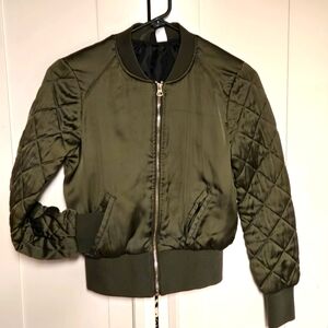 H&M silk Cropped Jacket